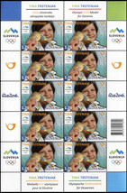 Slovenia. 2016. Slovene Olympic Medals – Tina Trstenjak (MNH OG) Miniatu... - £26.61 GBP