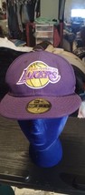 New Era 59Fifty Men Women Hat NBA Los Angeles Lakers HWC SZ 7 Purple Fit... - $280.78 MXN