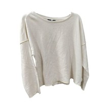 DKNY Womens Sweater Knitted Casual Blouse Color Ivory Size X-Large - £46.39 GBP