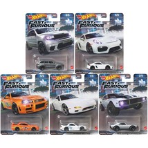 NEW 5-PACK Hot Wheels Premium Fast &amp; Furious 1:64 Die-Cast Vehicles Complete Set - £45.06 GBP