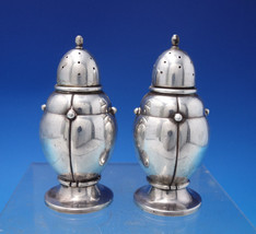 Randahl Sterling Silver Salt &amp; Pepper Shakers 2-piece Beaded #114 (#7096) - $395.01