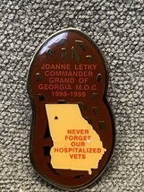 NEW VFW Commander Grand Georgia 1998-1999 Lapel Pin KG JD Veterans Forei... - $11.88