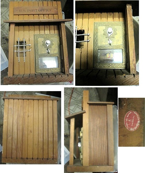Bank Post Office Box Brass Door Bank Odyssey Designs Read Vintage - $25.00