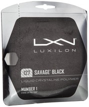 Luxilon - WRZ994300 - Savage Tennis String 127 - US Gague 16 - 40 ft - Black - £15.94 GBP