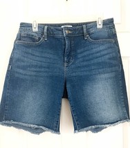 Sofia Vergara denim Shorts Womens 18 Gabriella Bermuda Short frayed hem - $11.88