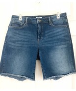 Sofia Vergara denim Shorts Womens 18 Gabriella Bermuda Short frayed hem - $222.99 MXN