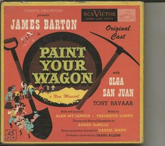 Vintage Paint Your Wagon Rca Green Label Vinyl 45 Rpm 5 Record Album Set - £15.89 GBP