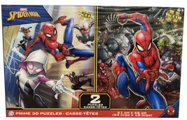   Marvel Spiderman Puzzle 3D  Twin Pack  2021 year 6+ - £20.78 GBP