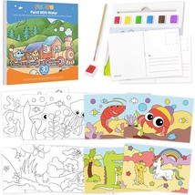 Paint with Water Books Paint and Postcards for Creative Kids with Embedd... - $32.51