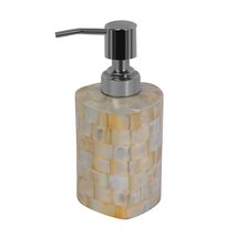 HANDTECHINDIA Mother of Pearl Refillable Hand Soap Dispenser Dish Soap B... - £24.49 GBP