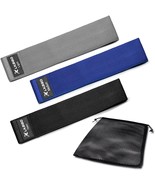 Fabric Resistance Bands Set - 3 Workout Exercise Bands for Men and Women - $16.82