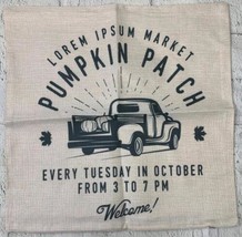 Fall Pumpkin Patch Throw Pillow Covers Autumn Harvest Pillow Case 18 x 18 Inch - £9.71 GBP