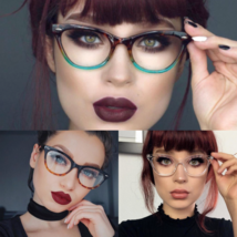 Cat Eye Eyeglasses Bambi &quot;Ombre&quot; Women Tortoise Black Gradient Shadz Gafas - £9.58 GBP