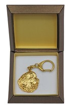 NEW, Newfoundland, millesimal fineness 999, dog keyring, in casket, keyc... - £60.75 GBP