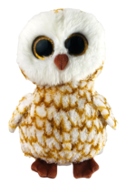 Ty Beanie Boo Swoops the Owl 10&quot; Sparkly Eyes EUC - $30.37