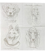 FC&amp;A Iron On Transfer Pattern Faces of Dogs German Shepherd Collie Irish... - £6.87 GBP