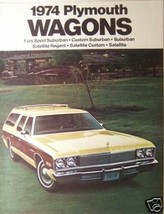 1974 Plymouth Wagons Brochure - $5.00