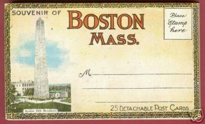 25 BOSTON MASSACHUSETTS Postcards Souvenir Folder BJs - $24.99