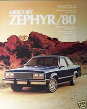 1980 Mercury Zephyr Brochure - £3.99 GBP