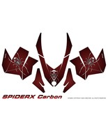 SKI-DOO REV XP SNOWMOBILE SLED GRAPHICS KIT WRAP DECALS CREATORX SPIDERX CB RED - €249,72 EUR