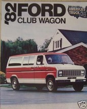 1982 Ford Club Wagon Van Brochure - $5.00