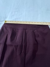 Worthington Works Stretch Women's Red Zip & Slit Pull-On Pencil Skirt Size 10 image 8