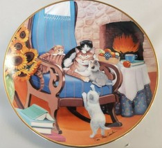 Franklin Mint Kitty Cat Collector Plate "Time To Play" Artist Turi MacCombie - $18.70