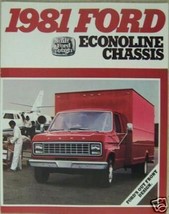 1981 Ford Econoline Chassis-Cabs Brochure - $5.00