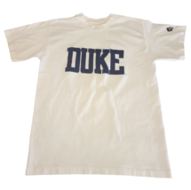 Vtg Duke Blue Devils Shirt Mens Medium White Logo on Sleeve Blue Devils - $14.01