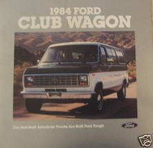 1984 Ford Club Wagon Brochure - $5.00
