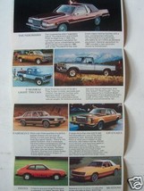 1980 Ford Cars and Trucks New Models Brochure - $10.00
