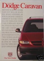 1996 Dodge Caravan Brochure - £7.99 GBP