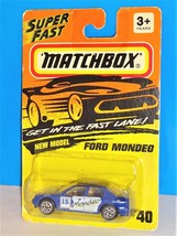 Matchbox SuperFast 1995 Release #40 Ford Mondeo Ghia Blue NEW MODEL - $6.93