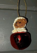 Boyds Bear JINGLE BELL SANTA BEAR Ornament Retired Vintage 2003 - $9.75