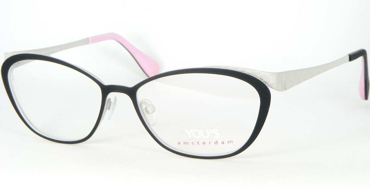 YOU&#39;S Amsterdam Mod. 1035 100 Nero/Bianco Occhiali da Sole Telaio 52-15-... - $66.56