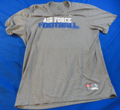 NIKE DRI-FIT USAF AIR FORCE FOOTBALL SPORT ATHLETIC SHORT SLEEVE T SHIRT L - $19.39