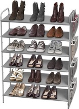 Simple Houseware 6-Tier Shoe Rack Storage Organizer W/ Side Hanging Bag,... - £35.29 GBP