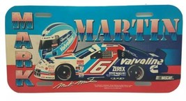 Vintage 1990s Plastic License Plate Collectible Valvoline #6 Mark Martin - $12.24