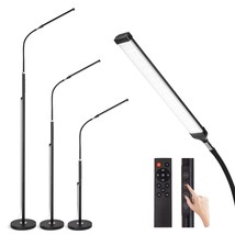 Floor Lamp With Remote,Led Reading Floor Lamps For Bedroom,Gooseneck Standing La - £52.95 GBP