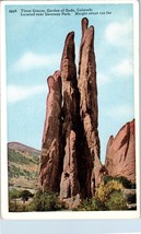 Three Graces Garden of Gods Located Near Gateway Park Colorado Postcard - £11.83 GBP