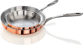 Artaste 56587 Rain Tri-Ply Copper Clad Induction Ready Fry Pan Set, 8-In... - £124.26 GBP