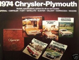 1974 Chrysler & Plymouth Full Line Brochure - Barracuda, Roadrunner & More - $5.00