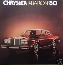 1980 Chrysler LeBaron Brochure - $5.00