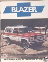 1976 Chevrolet Blazer Brochure - C10 &amp; K10 - $5.00