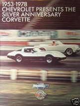 1978 Chevrolet Corvette Silver Anniversary Brochure - $10.00