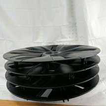 Fits 2020-2023 Model Y 4pc 19in Matte Black Plastic Gemini Style Wheel C... - $49.47