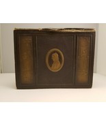 Antique Ladies Cardboard Embossed Brown Decorative Box Jewelry Victorian... - £8.61 GBP