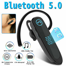 Bluetooth 5.0 Earpiece Driving Trucker Wireless Headset Earbuds Noise Cancelling - £22.97 GBP