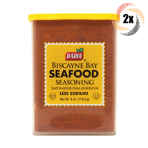 2x Cans Badia Biscayne Bay Seafood Seasoning | 4oz | Gluten Free! | Less Sodium! - £13.67 GBP