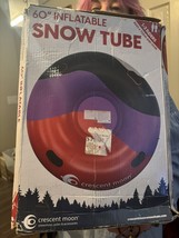 60&quot; Snow Tube 1-2 Riders Kids/Adults Max 340lbs 4 Handle Inflatable Purp... - $24.94